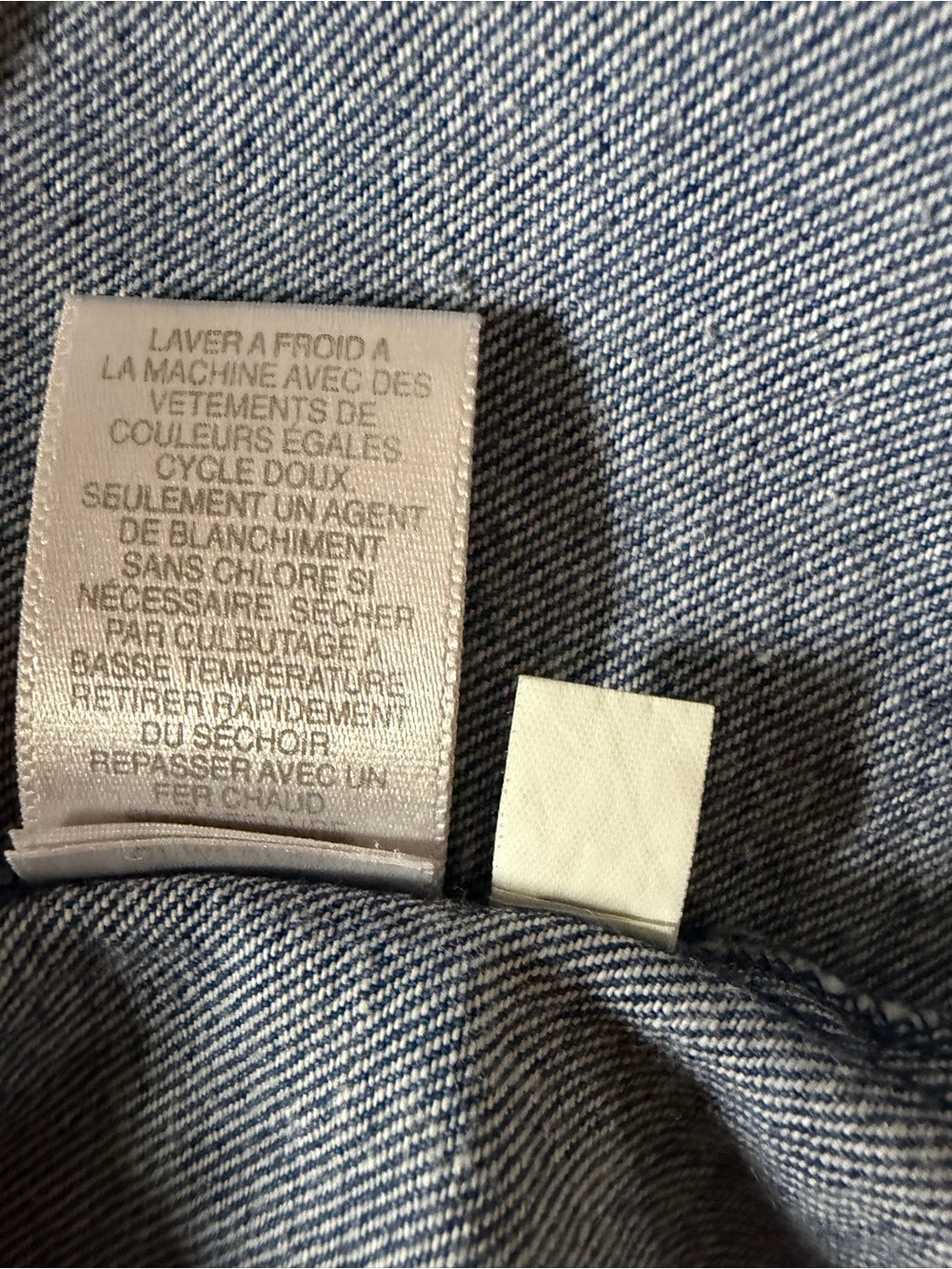 Susan Bristol Light Denim Vest with Red Stitch Detail - Picture 9 of 9